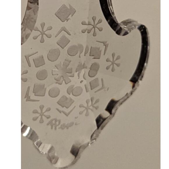 Genuine Fine Crystal Christmas Ornament Signed Pepi Herrmann - Picture 2 of 7